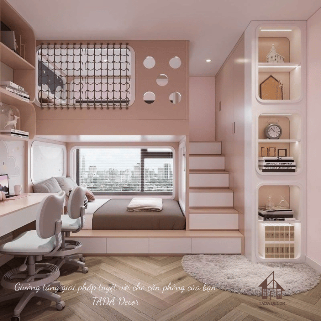 Giường tầng thông minh - Decor phòng