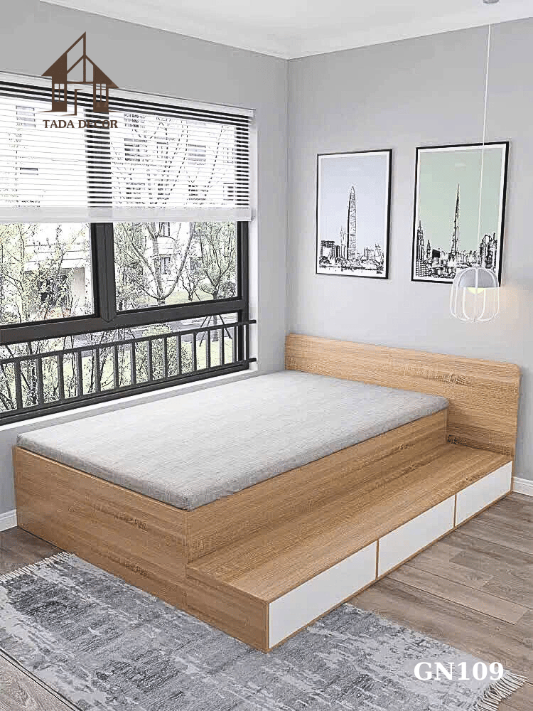 Giường ngủ có tủ đựng đồ