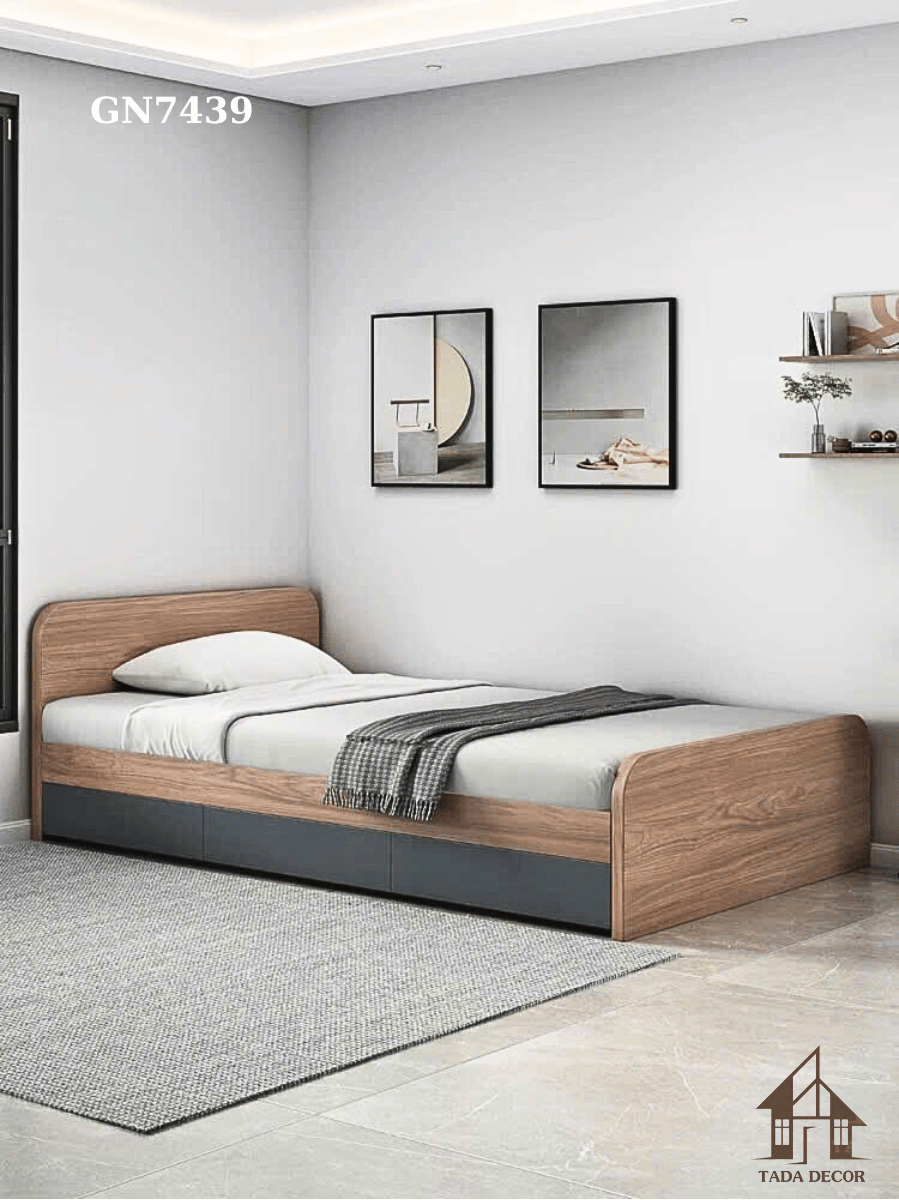Giường ngủ đơn có hộc kéo đựng đồ
