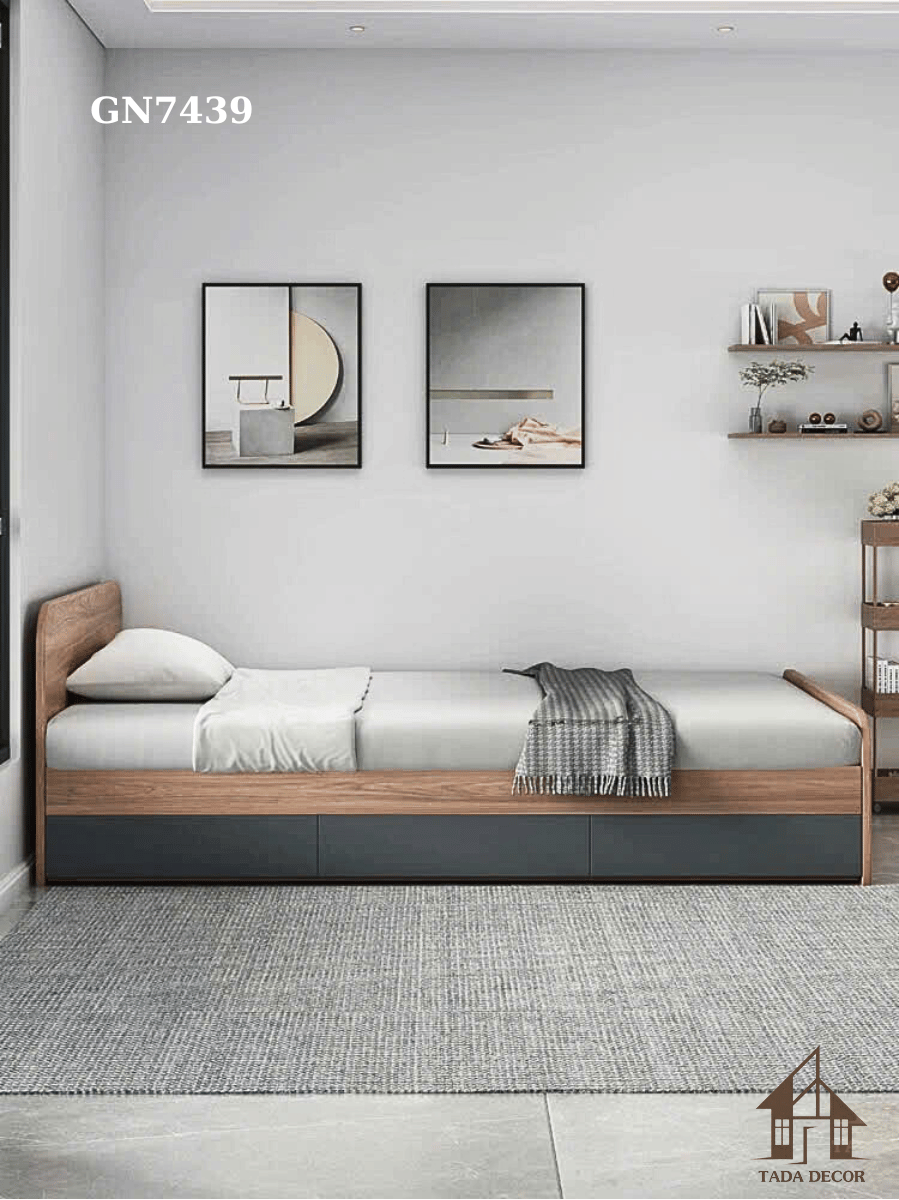 Giường ngủ đơn có hộc kéo đựng đồ