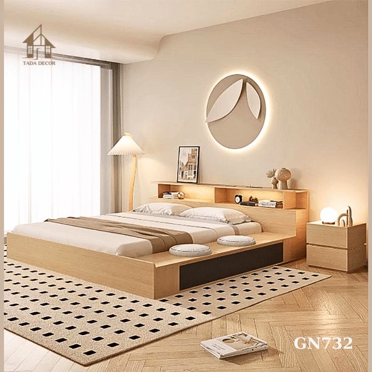 Giường ngủ gỗ kiểu Nhật