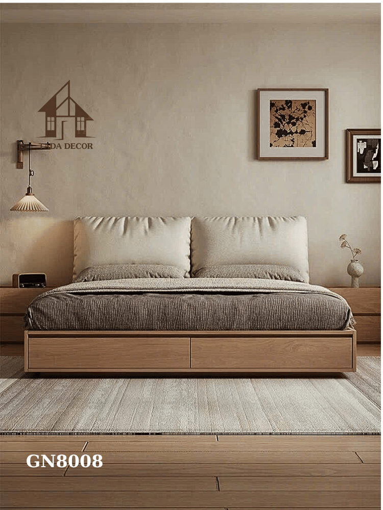 giường ngủ có tủ kéo đựng đồ