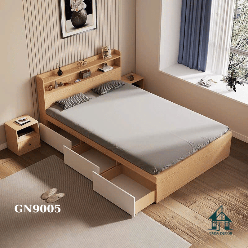 Giường ngủ có tủ kéo