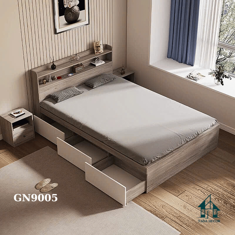 Giường ngủ có tủ kéo
