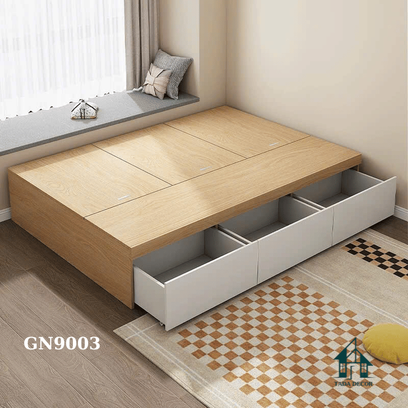 giường ngủ có tủ kéo tiết kiệm không gian