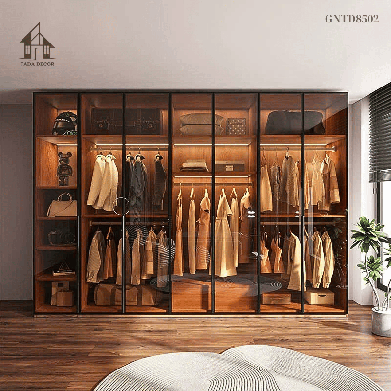 Tủ quần áo mặt kính