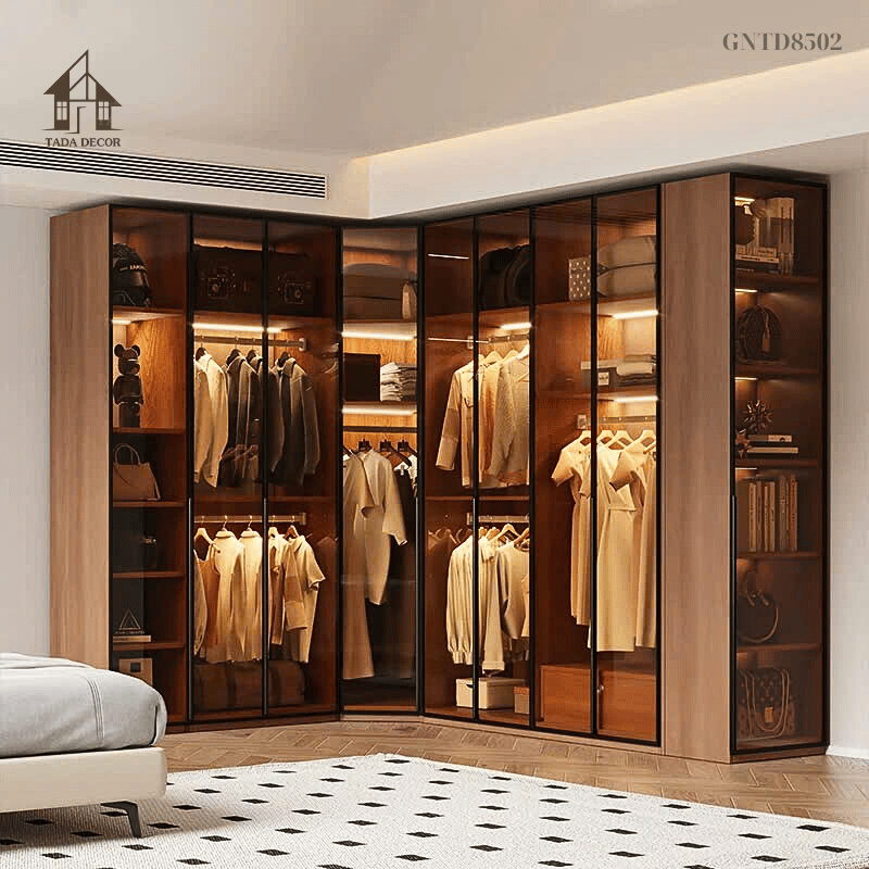 Tủ quần áo mặt kính