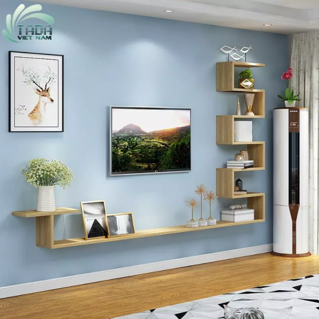 kệ gỗ tada cho không gian nhà hiện đại