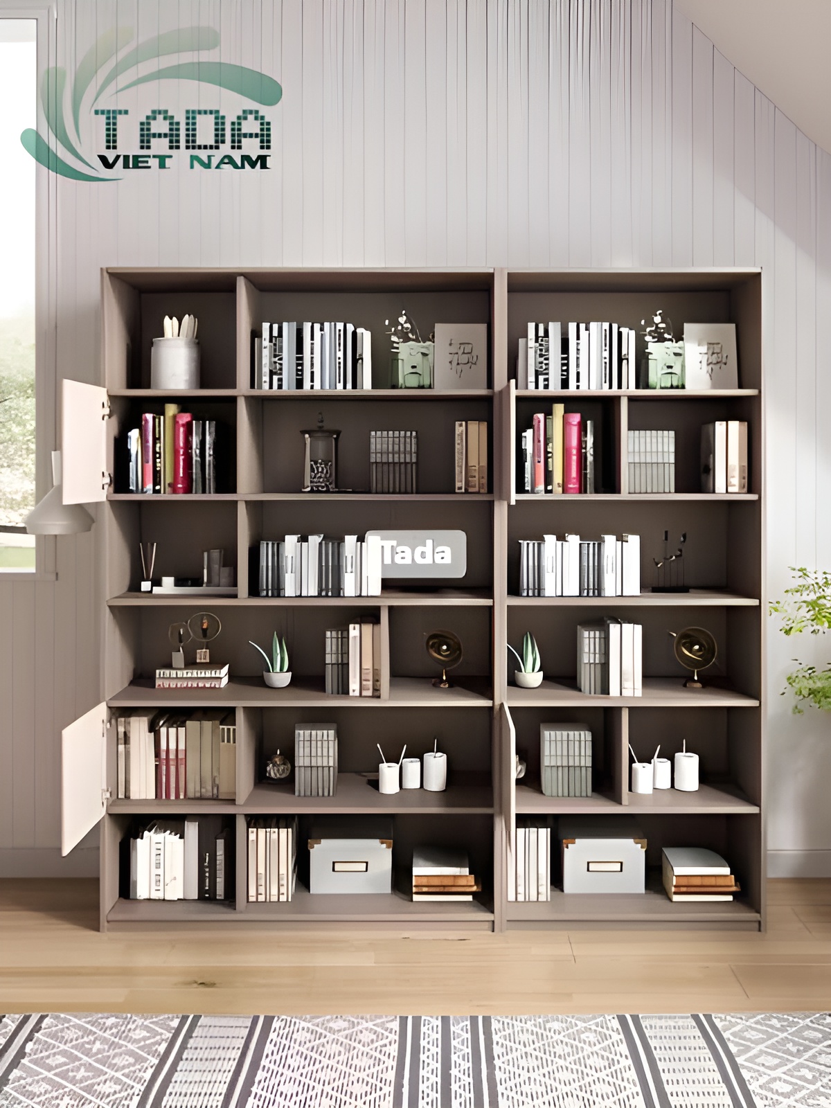 Kệ sách đứng gỗ công nghiệp MDF, thương hiệu TADA Việt Nam - TDKS14