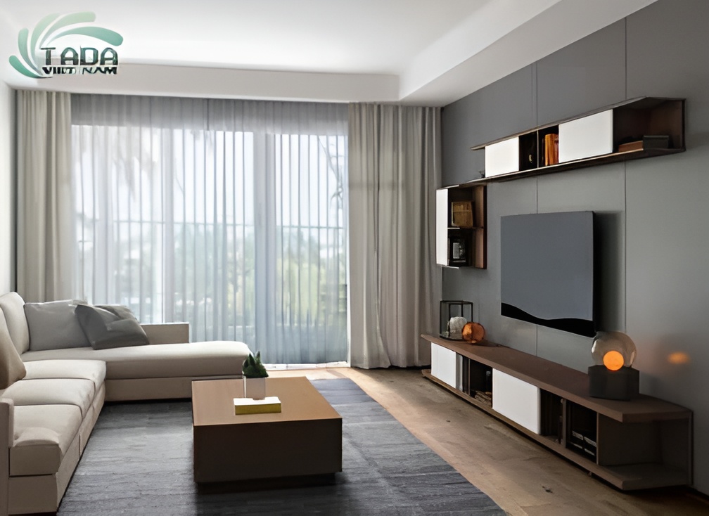 Kệ tivi để sàn phòng khách hiện đại, thương hiệu TADA Việt Nam, TDTV84