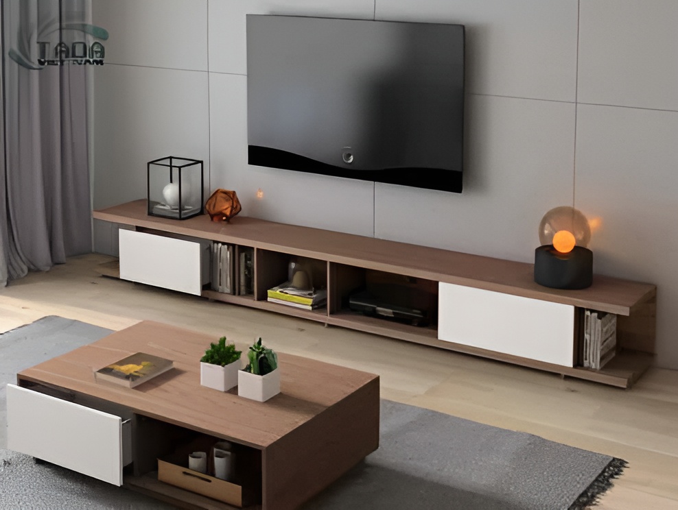 Kệ tivi để sàn phòng khách hiện đại, thương hiệu TADA Việt Nam, TDTV84