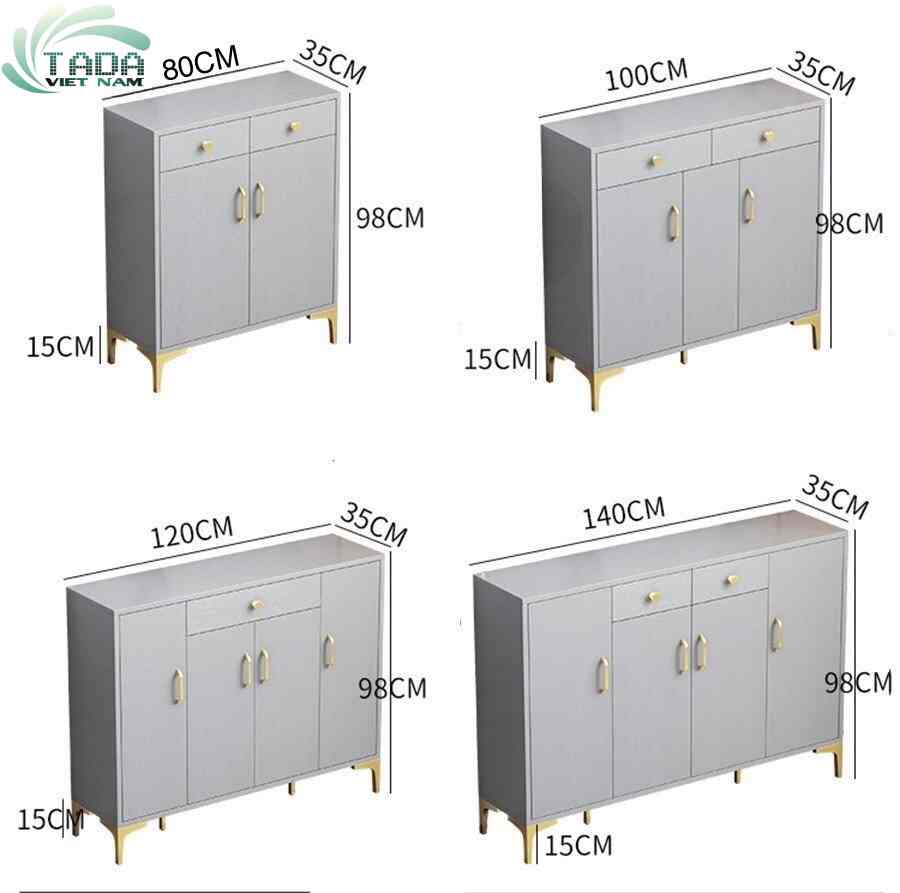 Mẫu tủ giày hiện đại gỗ công nghiệp MDF, TaDa Việt Nam TDTG5