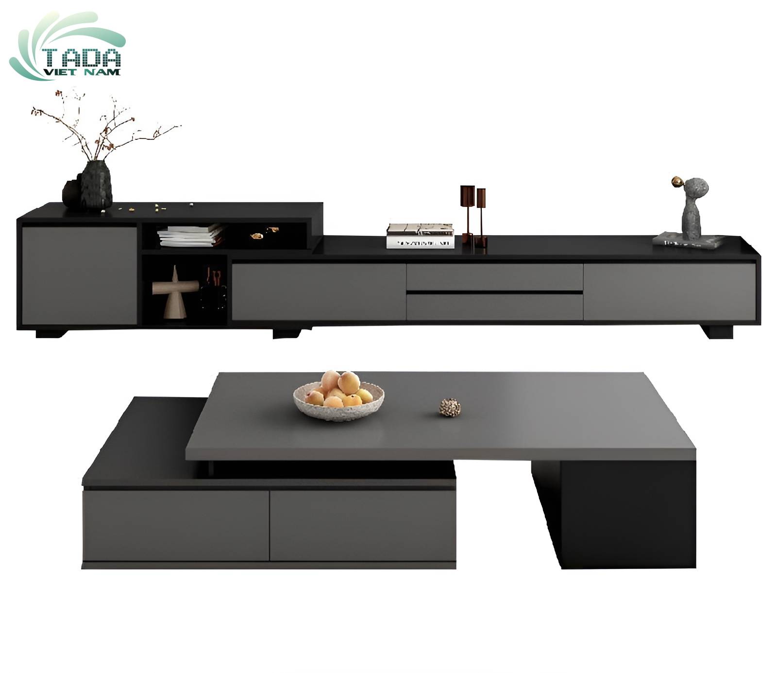 Kệ tivi để sàn hiện đại, sang trọng bằng gỗ thương hiệu TADA VIETNAM- TDTV 80