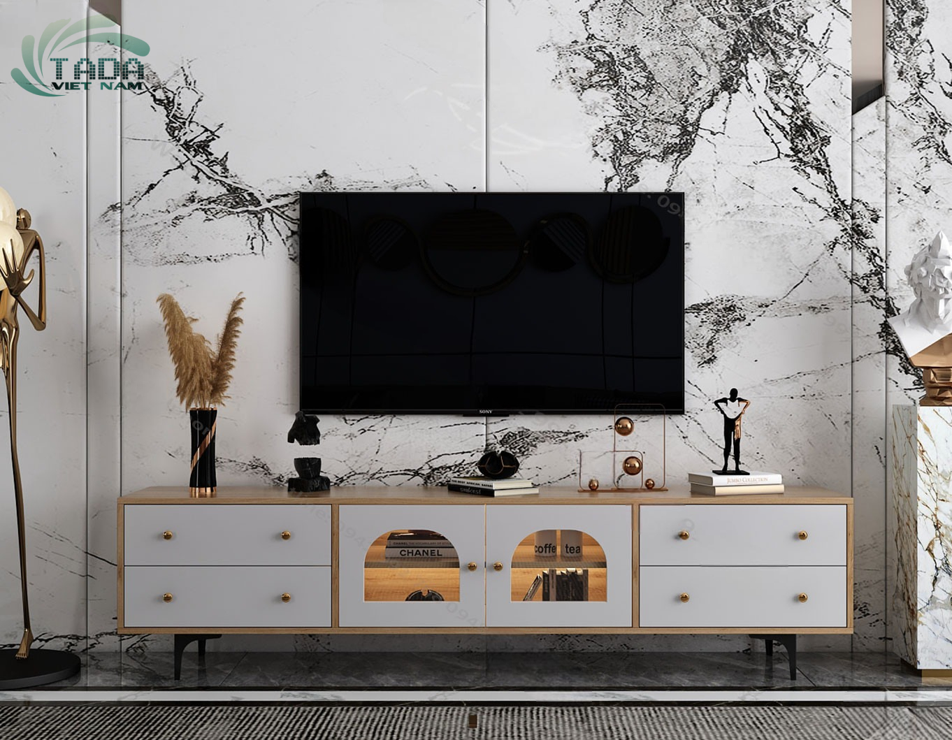 Kệ TV Thông Minh Đa Nhiệm: Giải Trí và Thẩm Mỹ Nội Thất TDTV104