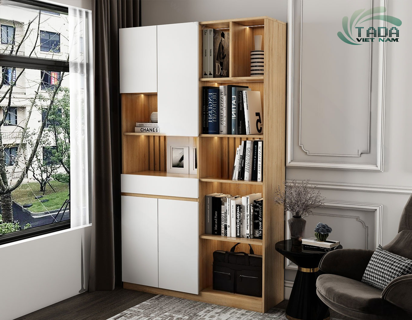 Kệ Sách Trang Trí - Tổ Chức Và Trang Trí Cho Phòng Ngủ, Thương hiệu TaDa Việt Nam TDKS17