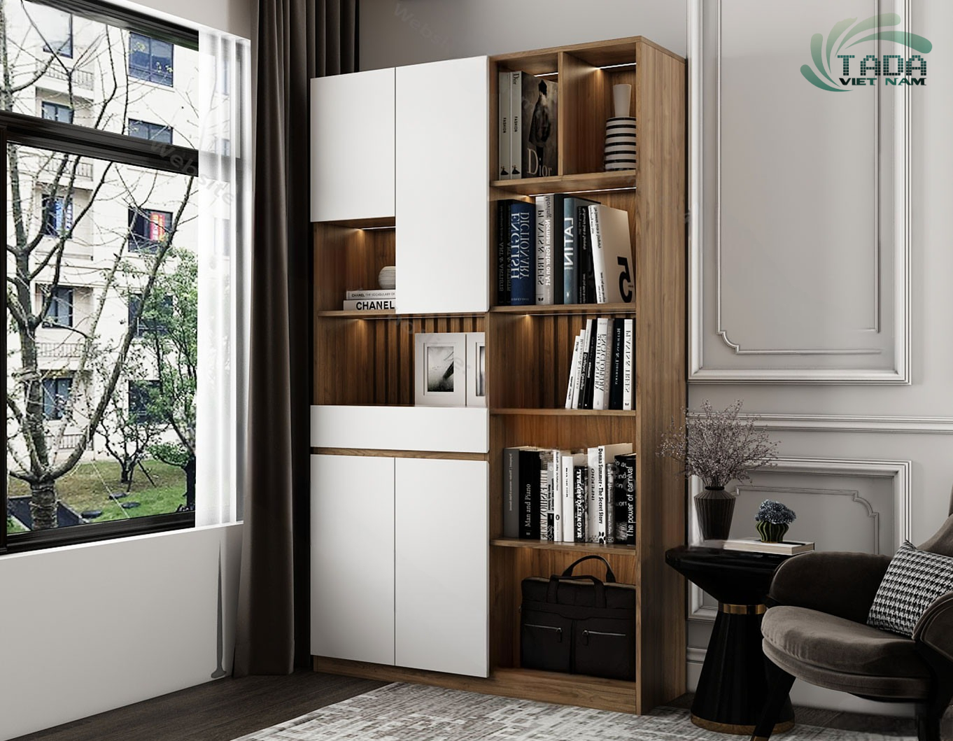 Kệ Sách Trang Trí - Tổ Chức Và Trang Trí Cho Phòng Ngủ, Thương hiệu TaDa Việt Nam TDKS17
