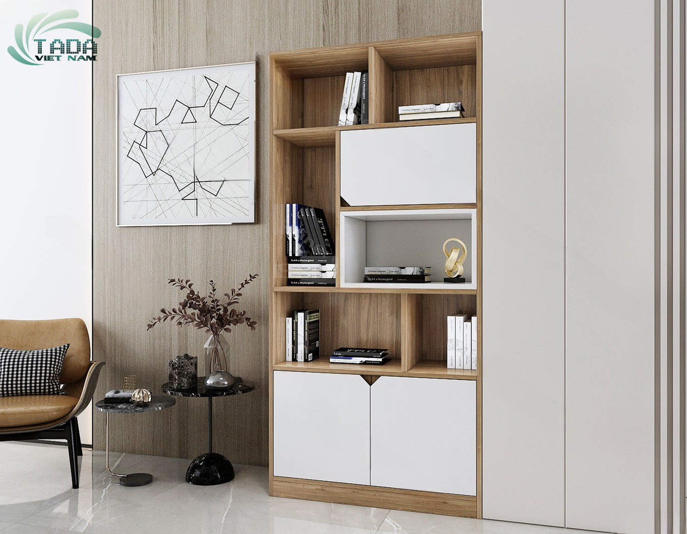 Tạo Diện Mạo Hiện Đại Cho Phòng Đọc Với Kệ Sách Hiện Đại, Thương hiệu TaDa Việt Nam TDKS21