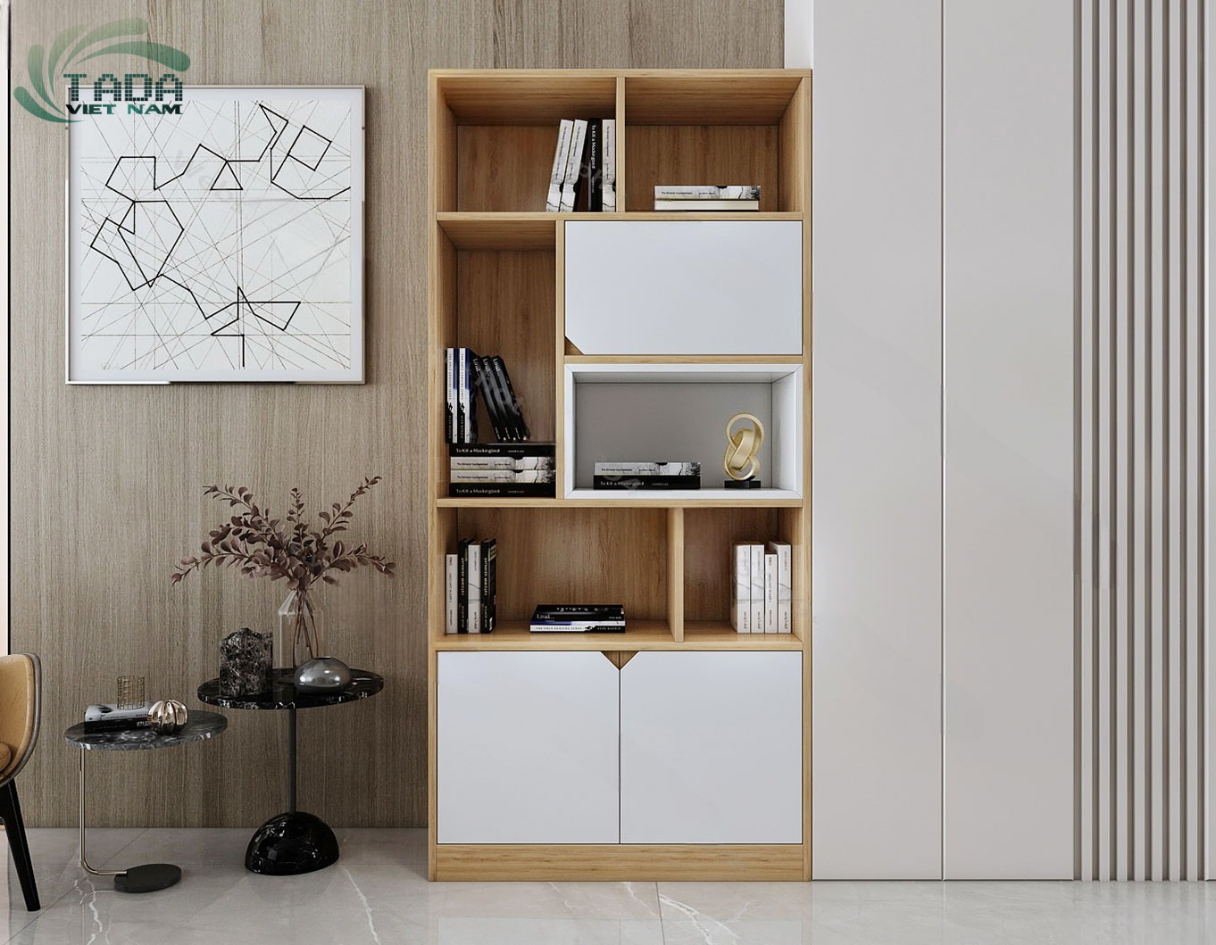 Tạo Diện Mạo Hiện Đại Cho Phòng Đọc Với Kệ Sách Hiện Đại, Thương hiệu TaDa Việt Nam TDKS21
