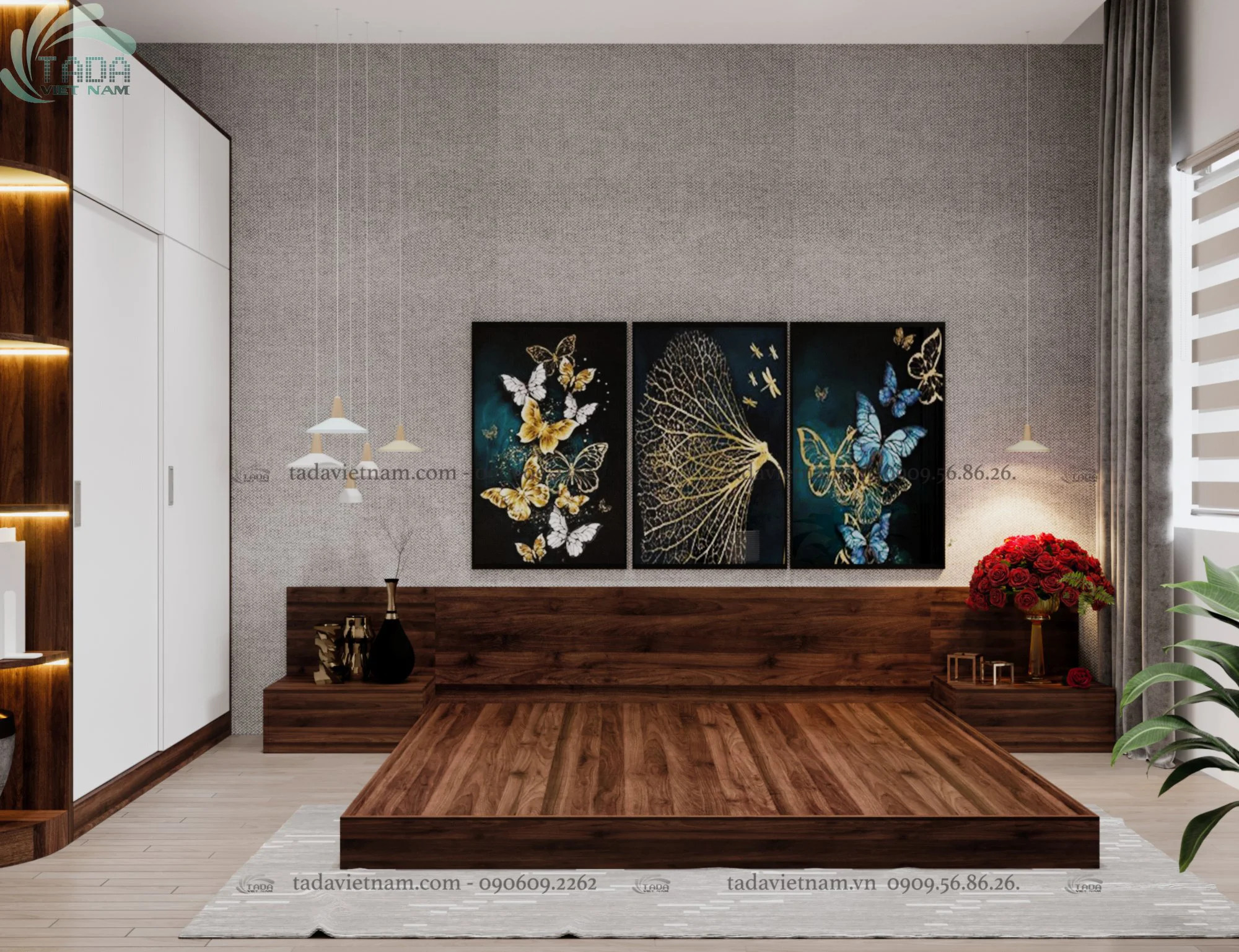 Giường Tatami mang lại cảm giác gần gũi với thiên nhiên