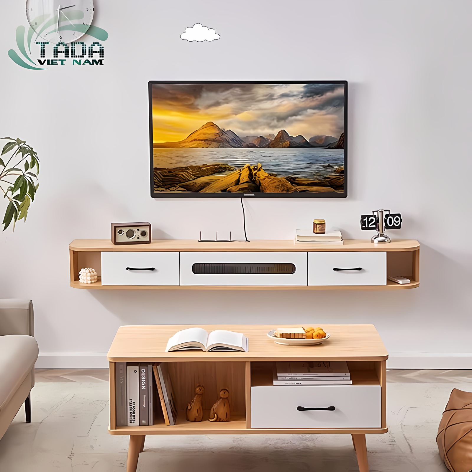 Kệ Tivi Treo Tường Thương Hiệu TaDa Việt Nam TDTV106