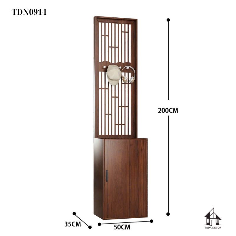 Không gian phòng khách sang trọng với tủ đa năng phối vách CNC TDN0914