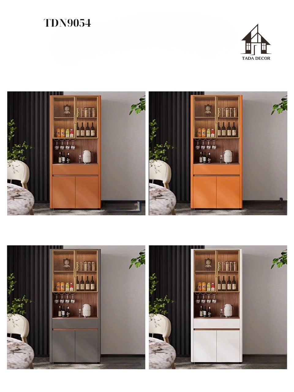 Tủ đa năng TDN9054 thiết kế tiện nghi cho phòng bếp nhỏ