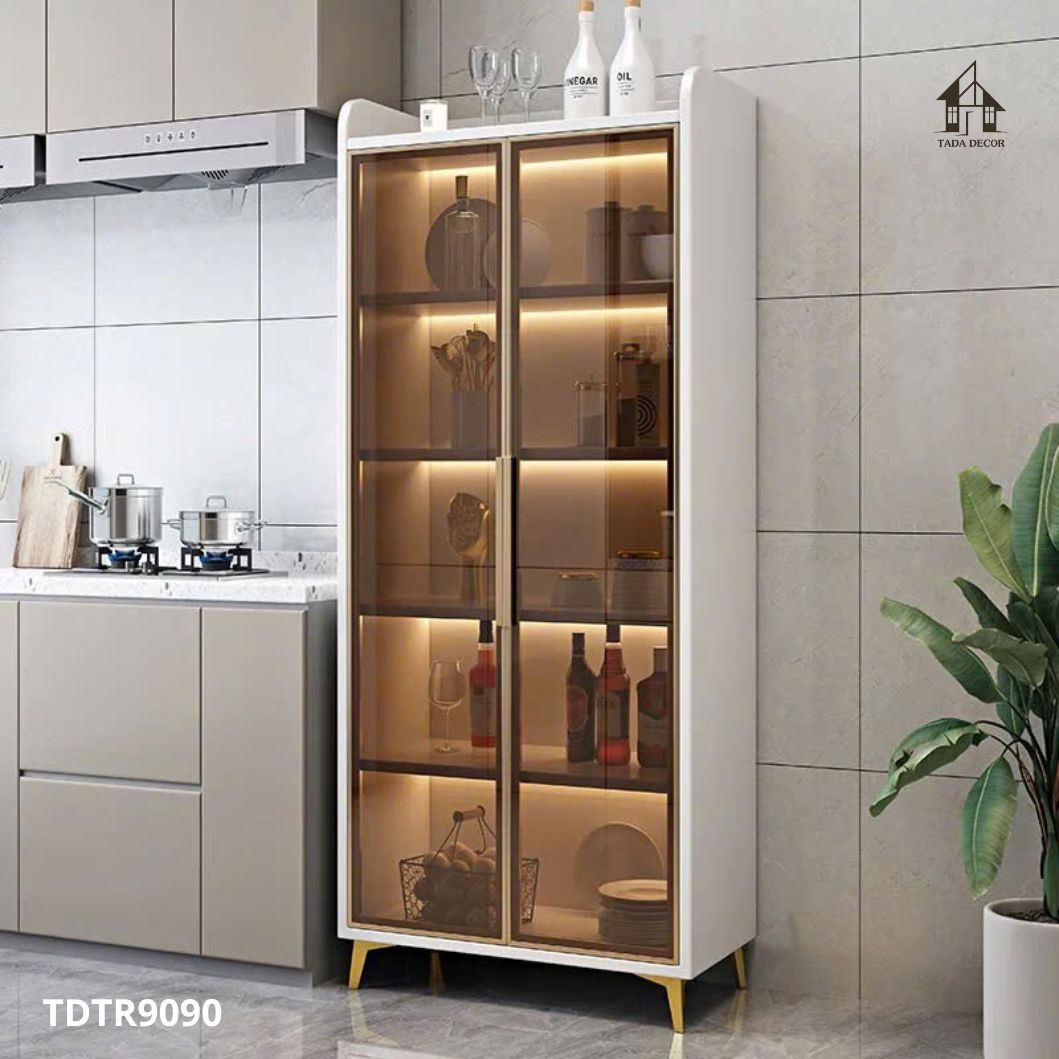 Tủ rượu cánh kính TDTR9090 thiết kế hiện đại phù hợp phòng khách và phòng bếp