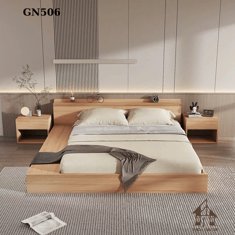 Giường ngủ gỗ tối giản