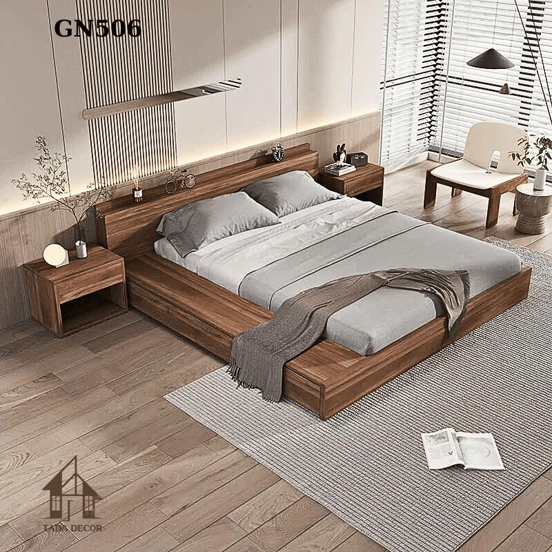 Giường ngủ gỗ tối giản