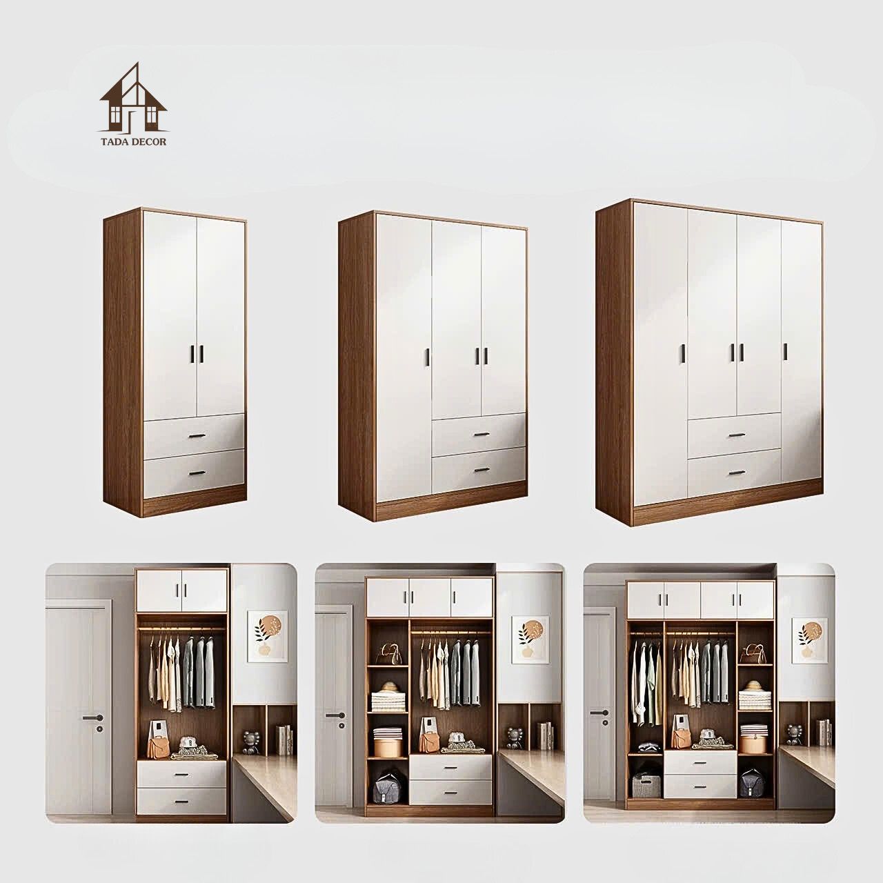 Tủ treo đồ thiết kế sang trọng