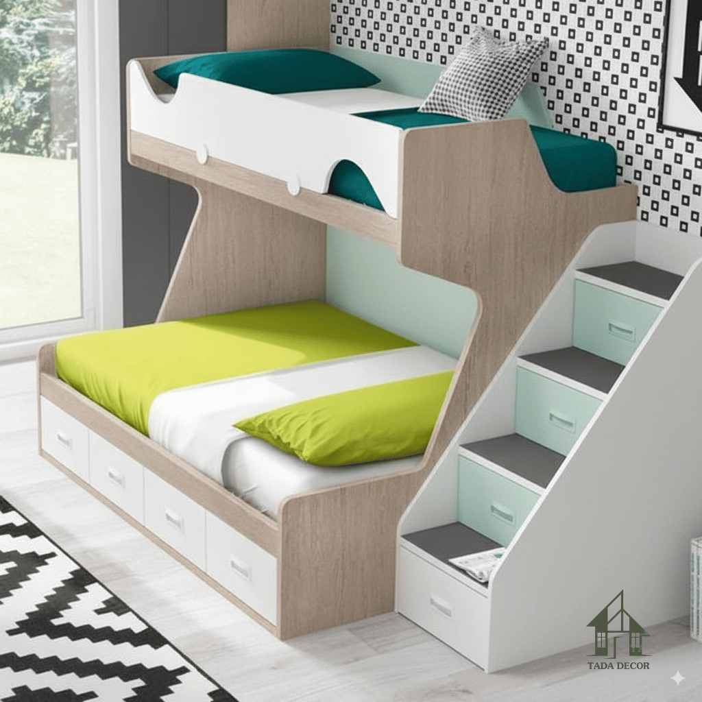 Giường tầng trẻ em đẹp hiện đại TD301 – TADA Decor giá rẻ