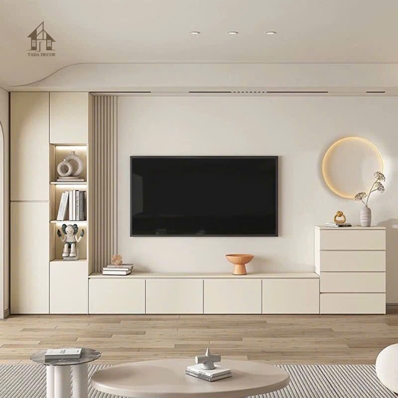 Combo kệ sàn tivi KTV809 phong cách hiện đại cho phòng khách