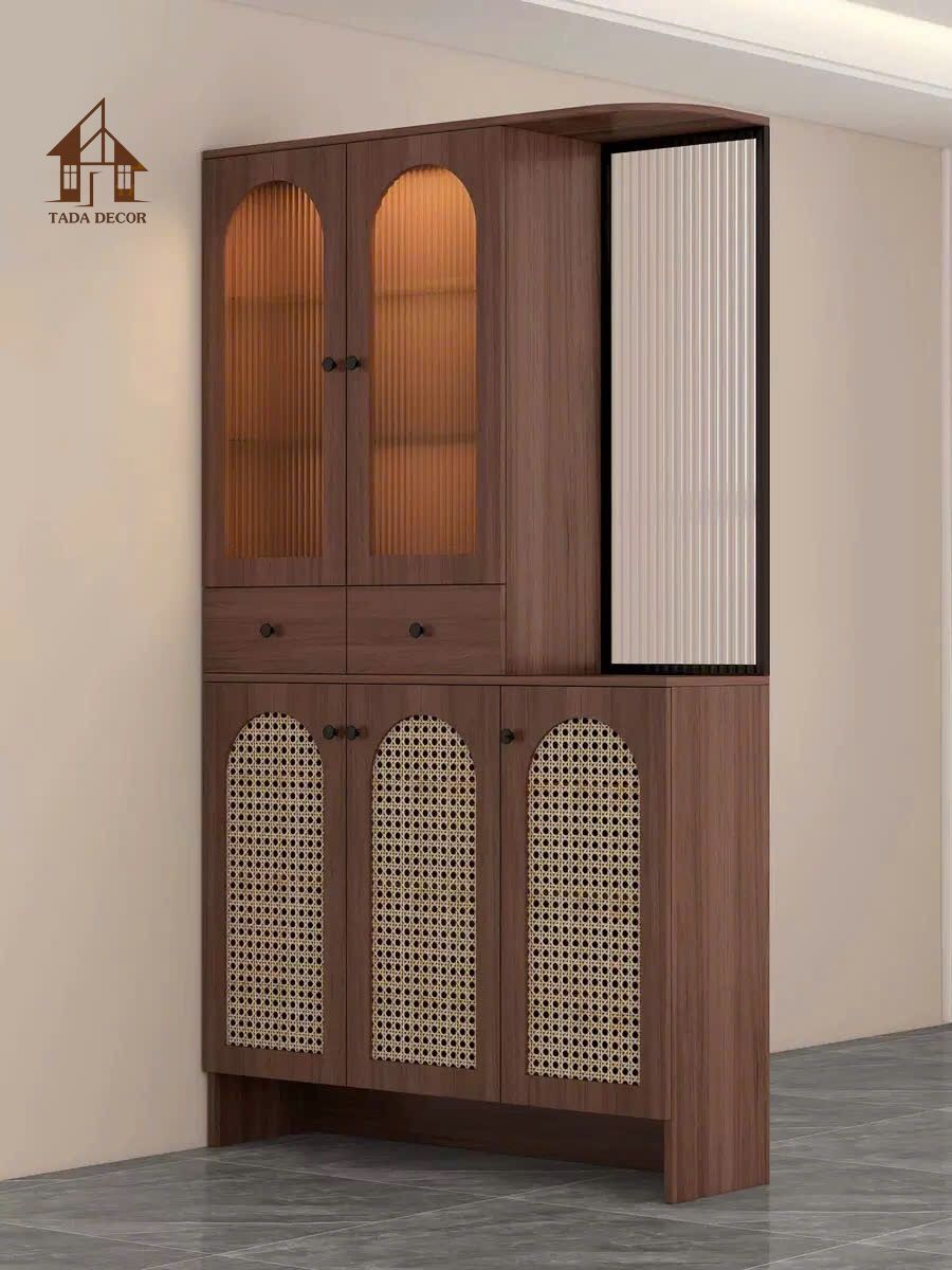 ảnh thực tế tủ đựng đồ đa năng TDN8021 lắp đặt tại nhà khách