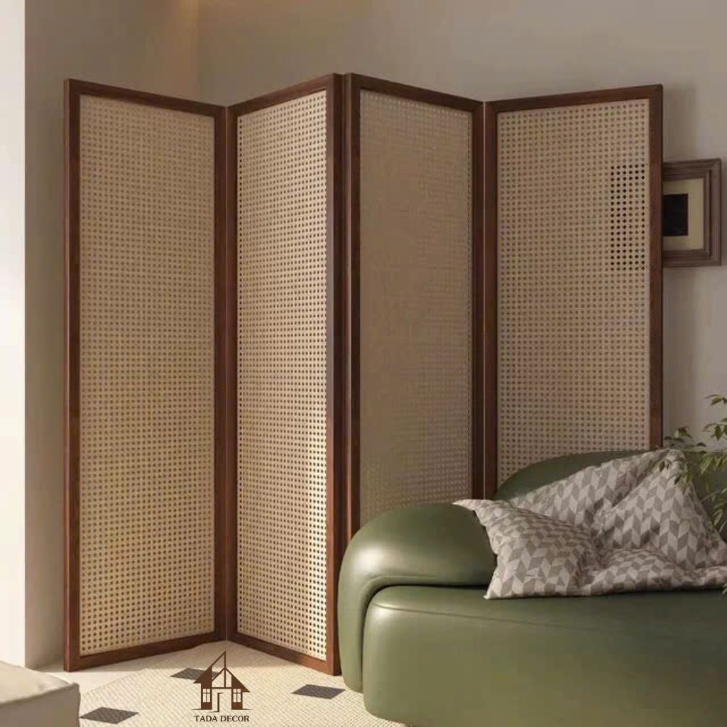 Vách mây mắt cáo màu vân sồi khung vuông VBP968 thiết kế tinh tế, mang vẻ đẹp tự nhiên và hiện đại cho không gian sống sang trọng.