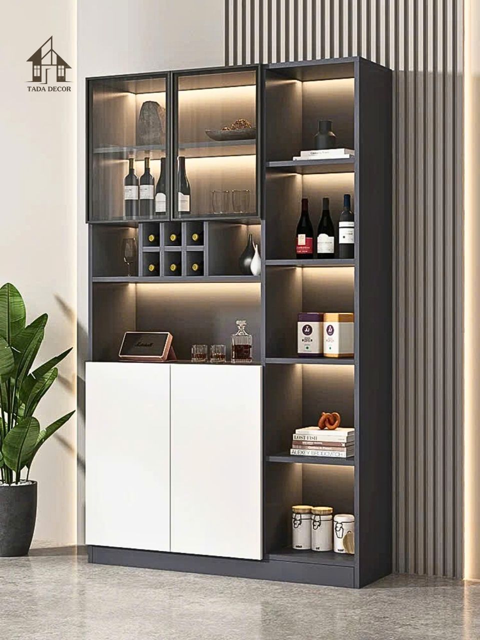 Tủ trưng bày TRTD356 thiết kế hiện đại cho phòng khách