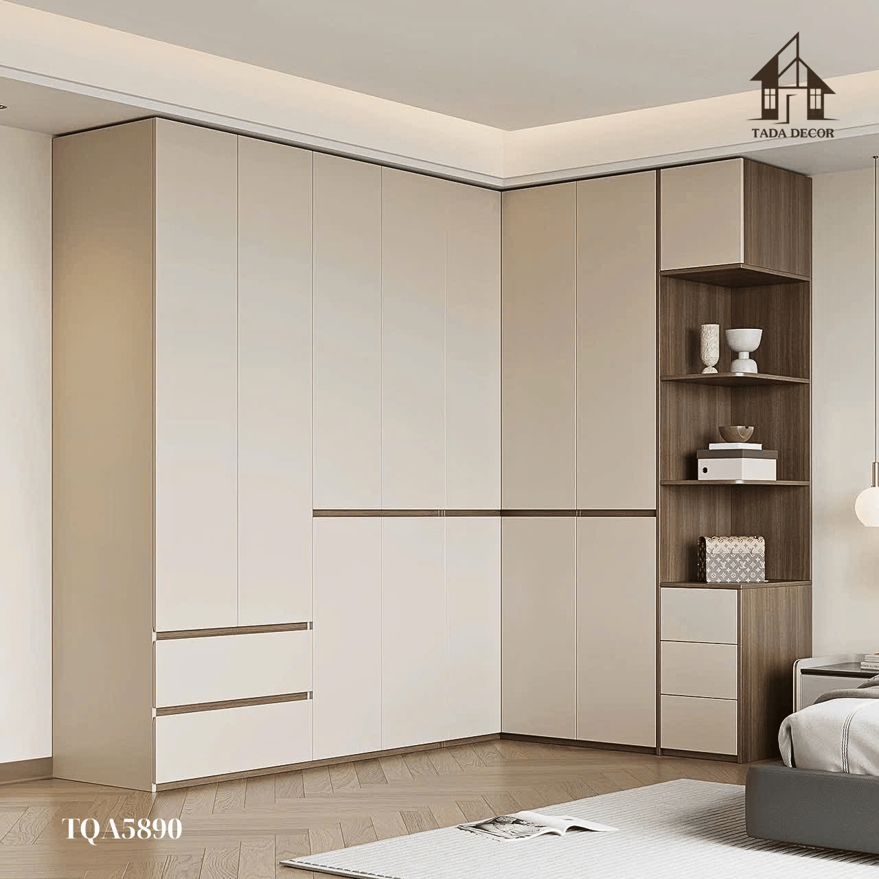 Tủ quần áo chữ L