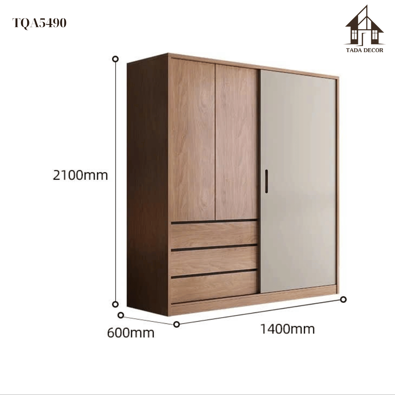 Tủ quần áo cánh lùa