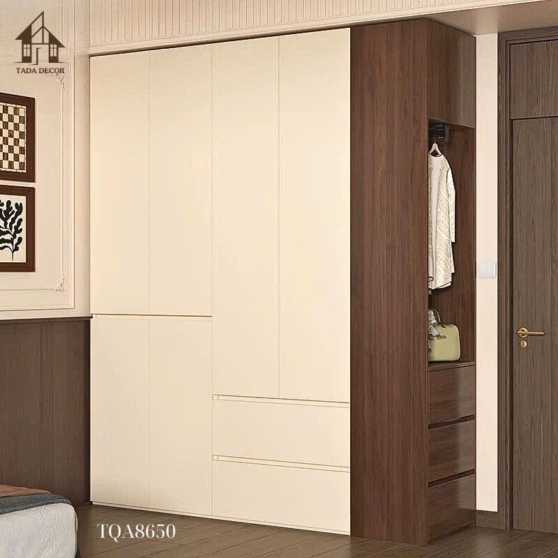 Tủ quần áo chữ L hiện đại