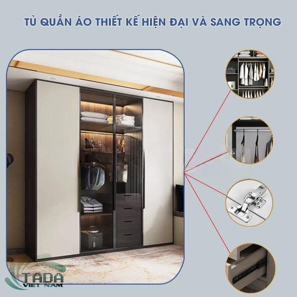 Tủ Quần Áo Cánh Kính: Giải Pháp Tối Ưu Cho Phòng Ngủ TDTA7