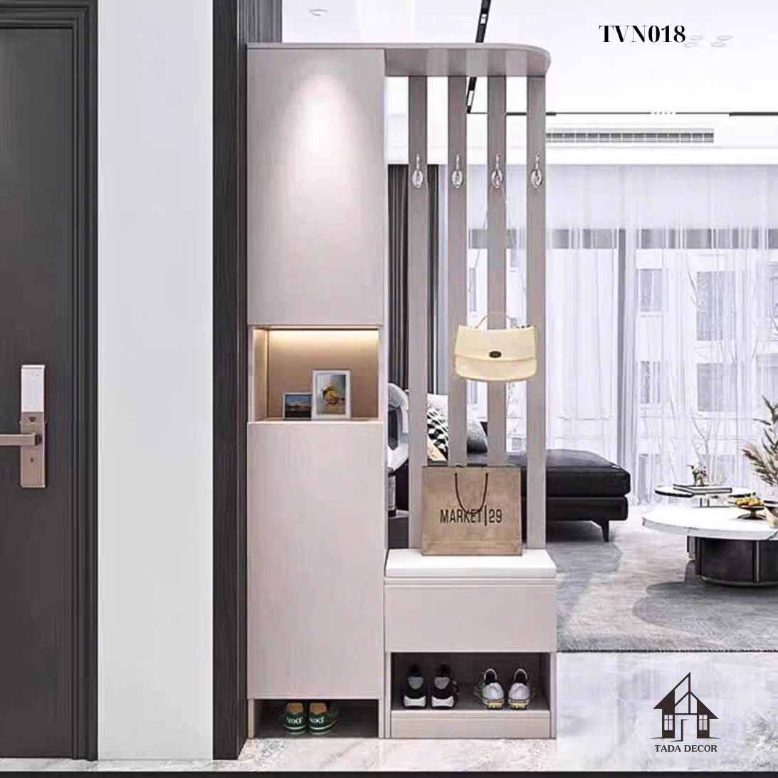 tủ ngăn phối vách tủ đựng giày