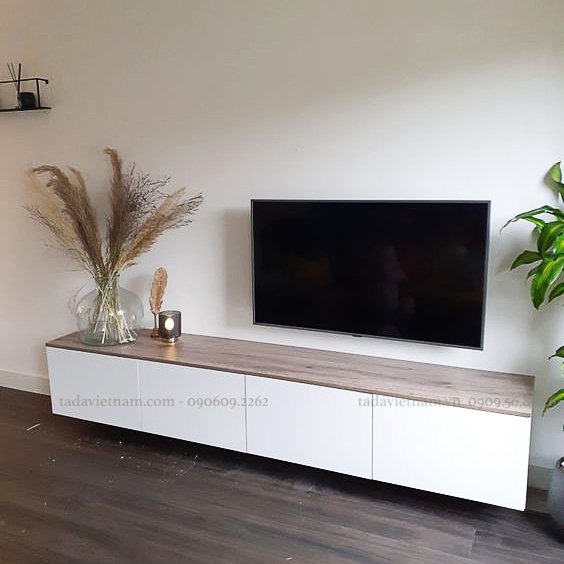 Kệ tivi treo tường 4 ngăn kéo