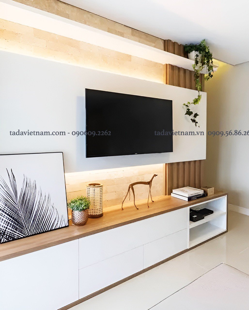 Kệ Tivi để sàn gỗ công nghiệp MDF, thương hiệu TaDa Việt Nam TDTV100