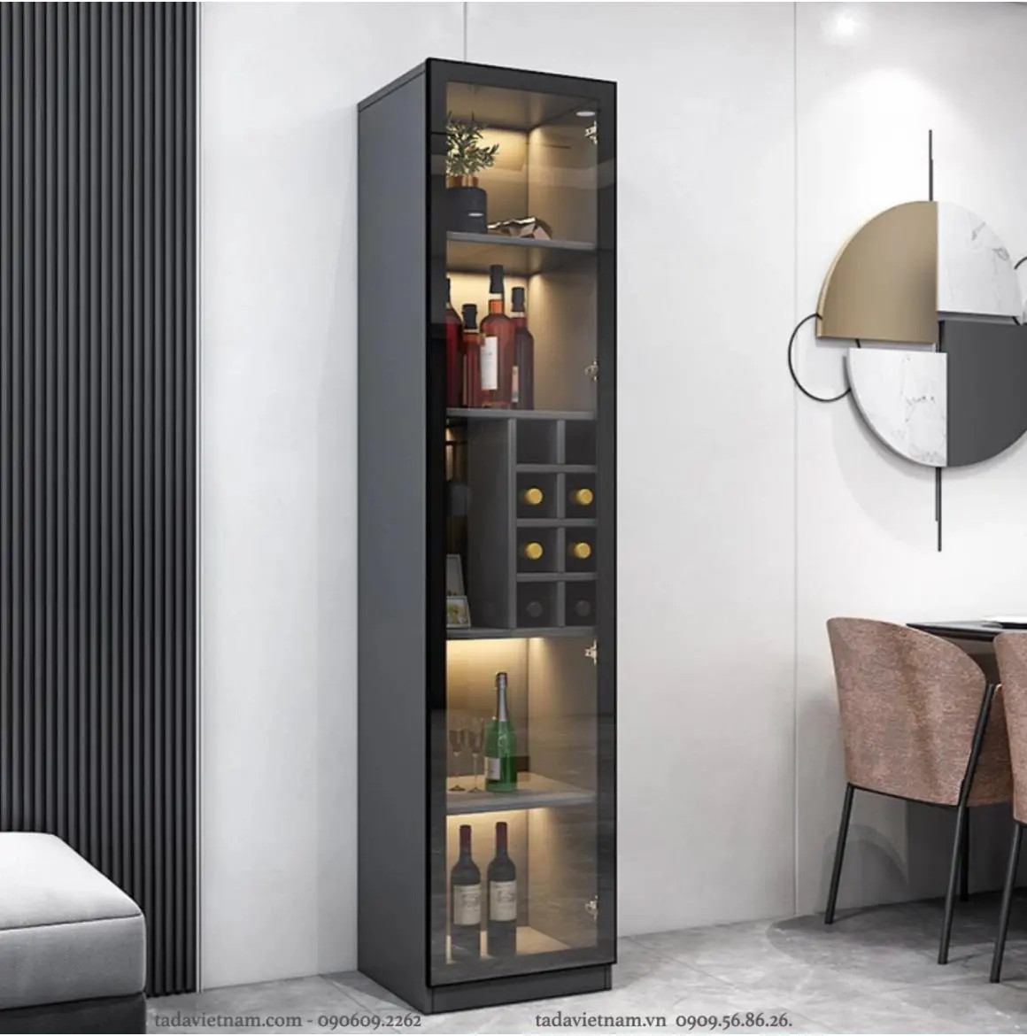 Tủ rượu 1 cánh