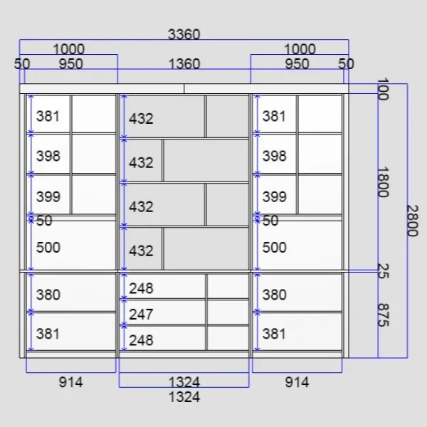Tủ đựng sách đa năng, chất liệu gỗ MDF, thương hiệu TADA Việt Nam - TDKS3
