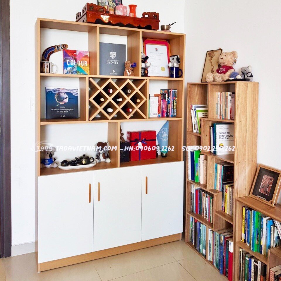 Tủ rượu sang trọng chất liệu gỗ MDF thương hiệu TADA- TDTR30