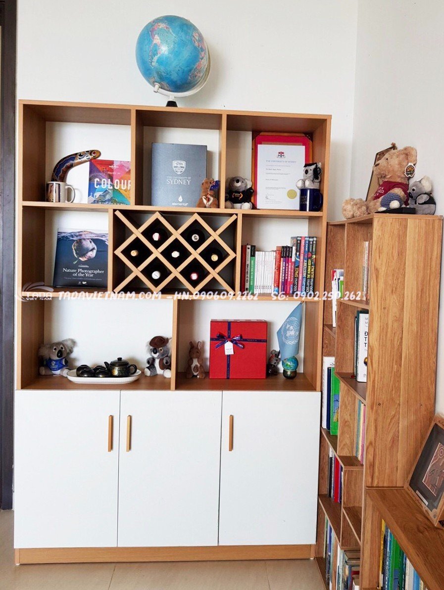 Tủ rượu sang trọng chất liệu gỗ MDF thương hiệu TADA- TDTR30