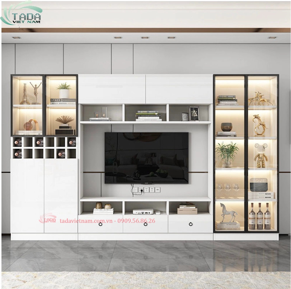 Tủ Rượu Kết Hợp Kệ Tivi - TDTR4