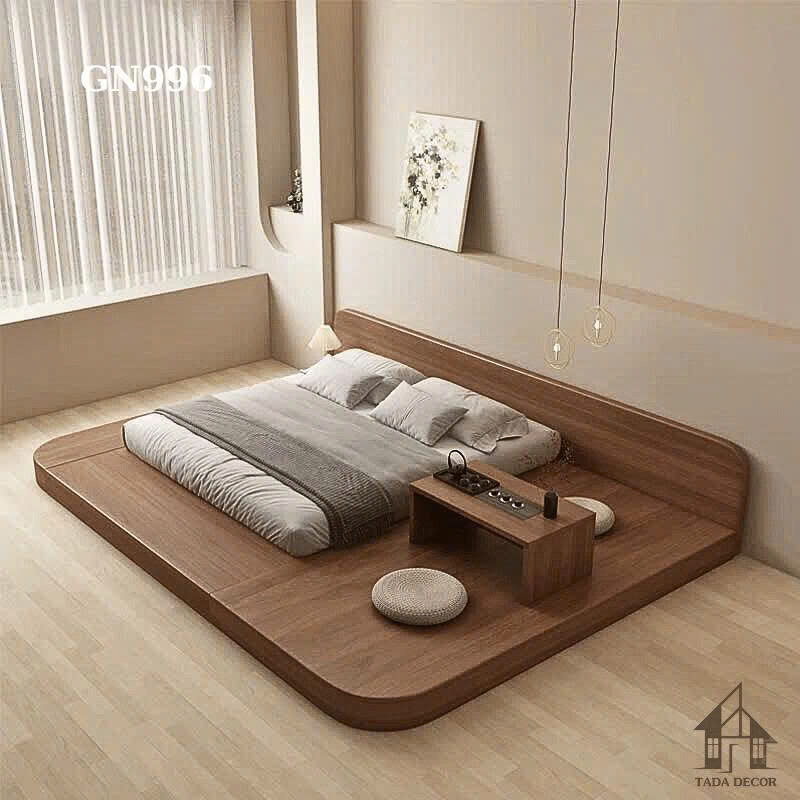 Giường ngủ gỗ công nghiệp MDF phong cách hiện đại năm 2026