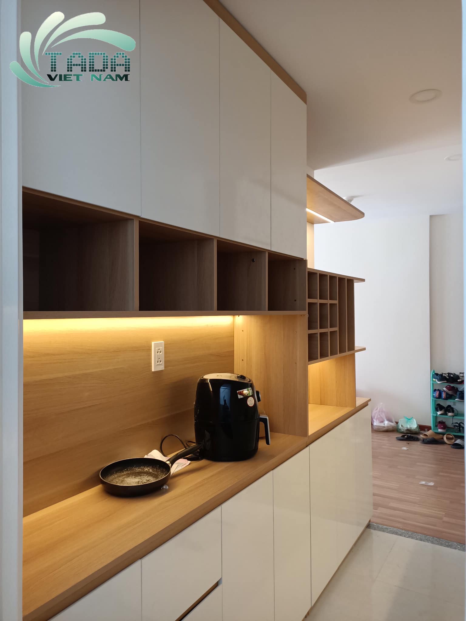 3D - THỰC TẾ COMBO NỘI THẤT TOÀN NHÀ MÀU VÂN SỒI NHÀ ANH TÍN - Q8, SG