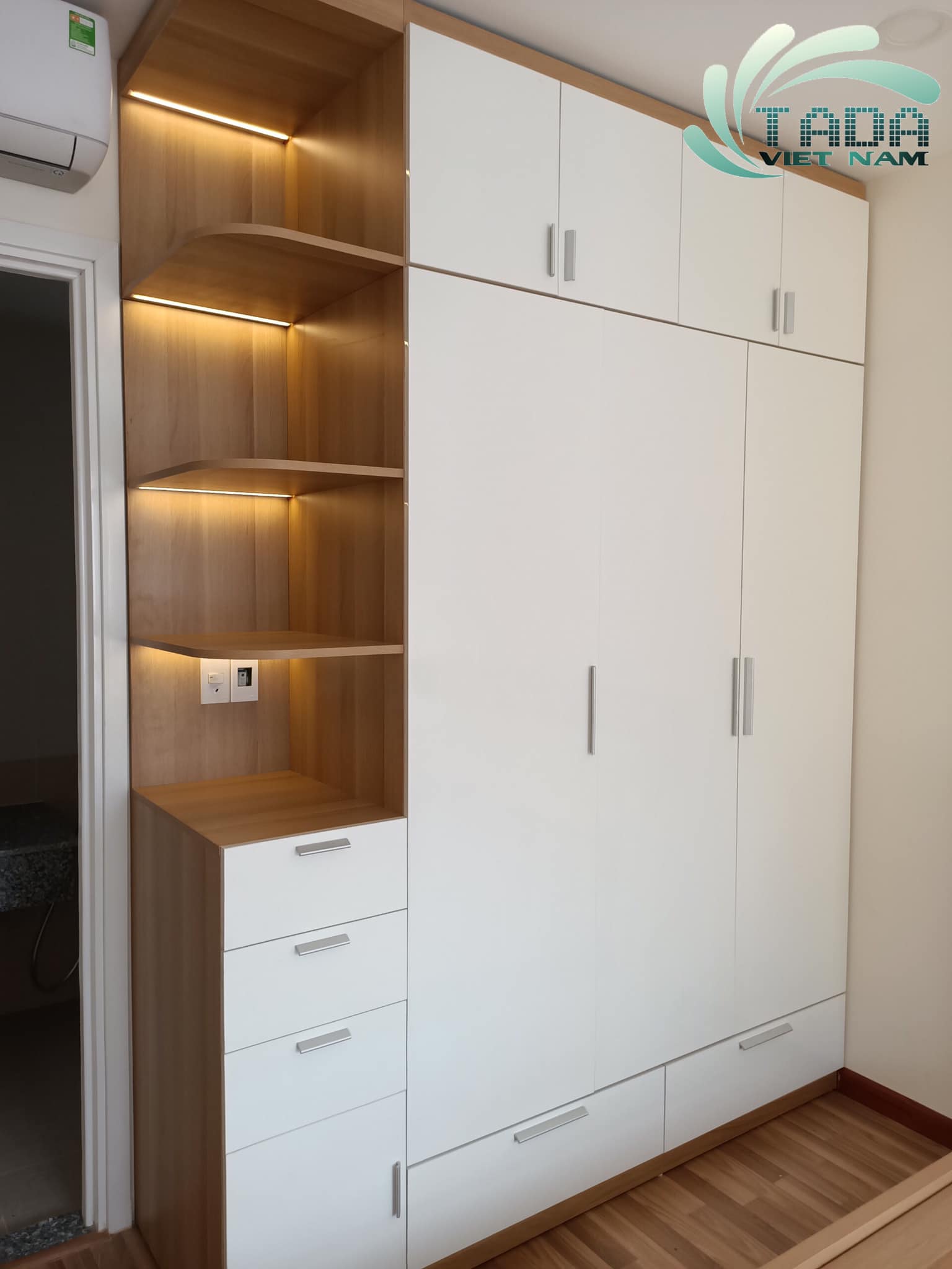 3D - THỰC TẾ COMBO NỘI THẤT TOÀN NHÀ MÀU VÂN SỒI NHÀ ANH TÍN - Q8, SG